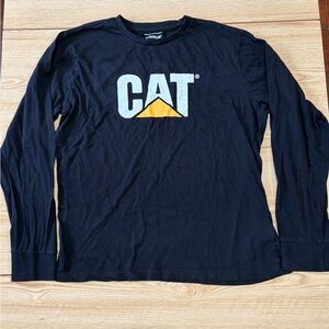 Caterpillar Black and Yellow Logo Tee